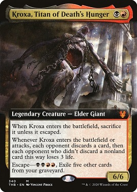 Kroxa, Titan of Death's Hunger Theros Beyond Death Bordless